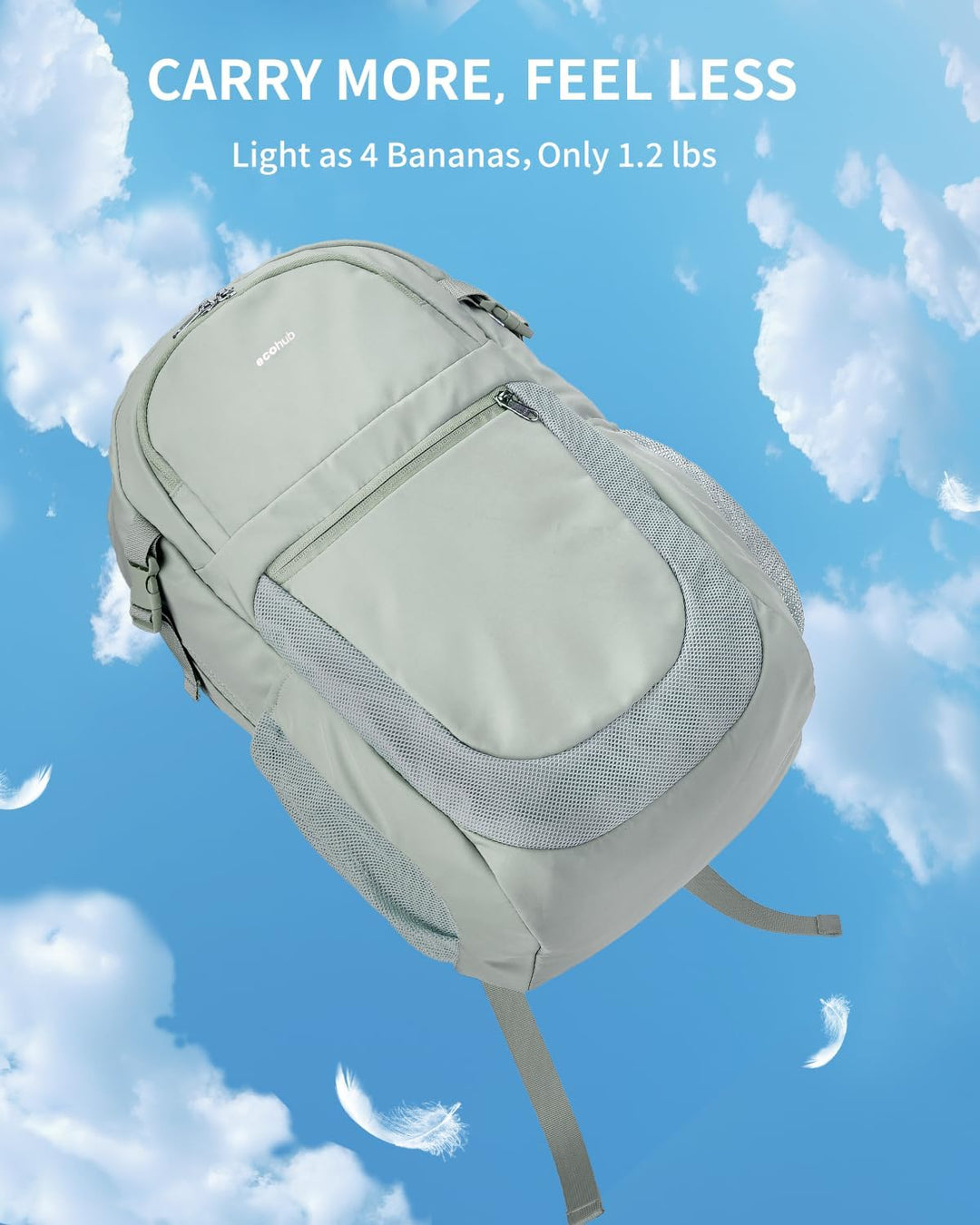 ECOHUB Mochila de viaje para mujeres, para portátil de 17.3 pulgada...