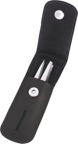 Tweezerman Juego de pinzas pequeñas con estuche de viaje, pinzas de...