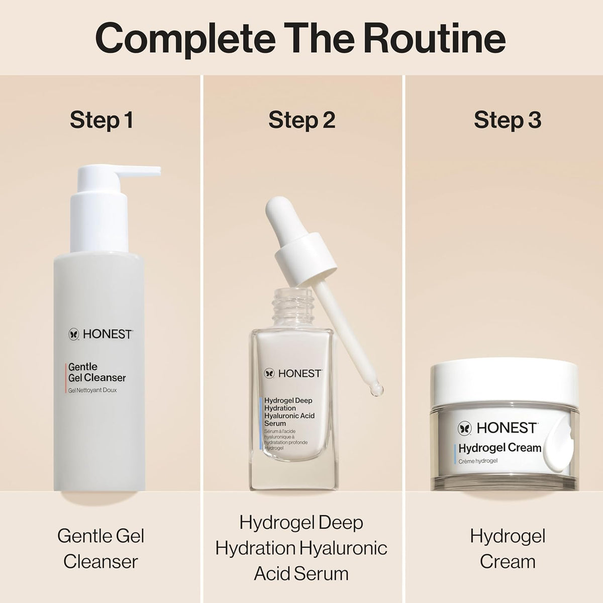 Honest Beauty Hydrogel - Suero de ácido hialurónico de hidratación...