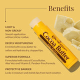 Cococare Bálsamo labial de manteca de cacao con vitamina E y aloe v...