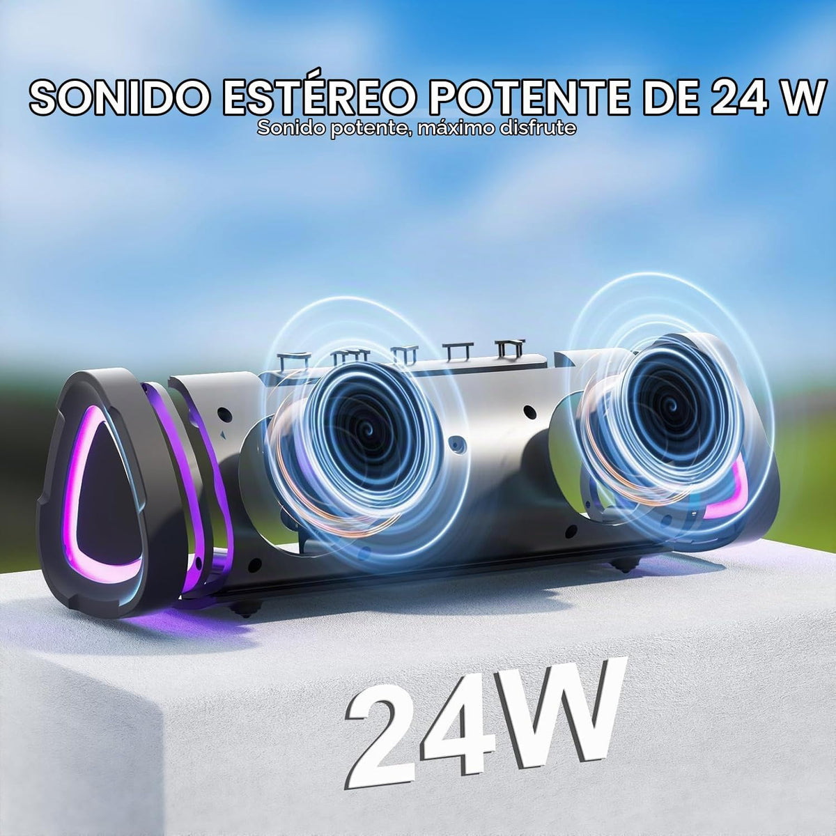 Vanzon Altavoces Bluetooth, altavoz inalámbrico portátil impermeable IPX7