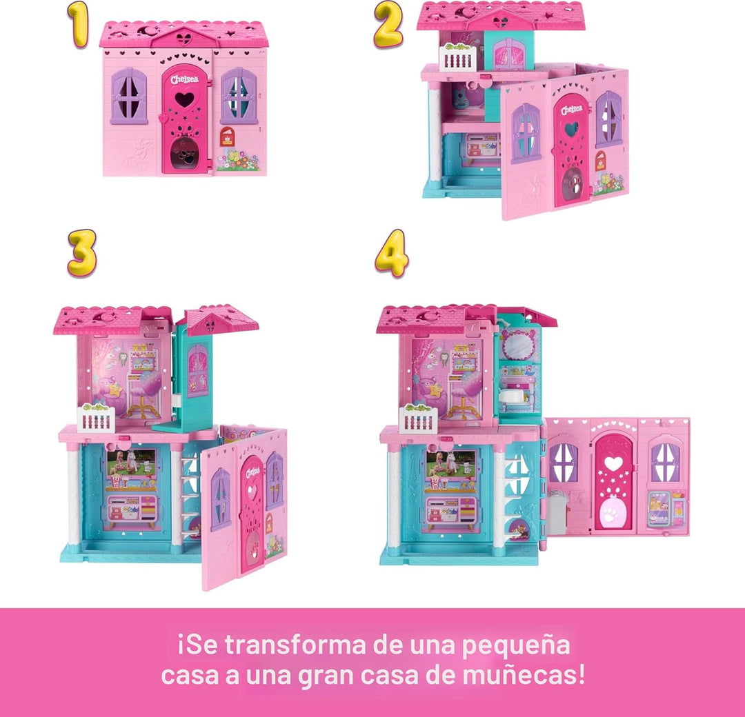 Barbie Chelsea - Casa de muñecas de juguete con más de 15