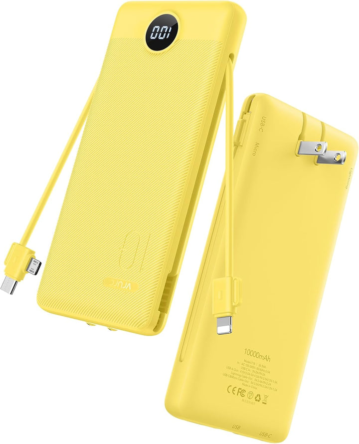 VRURC Cargador Portátil con Enchufe de Pared, 10000mAh Cargador Por...