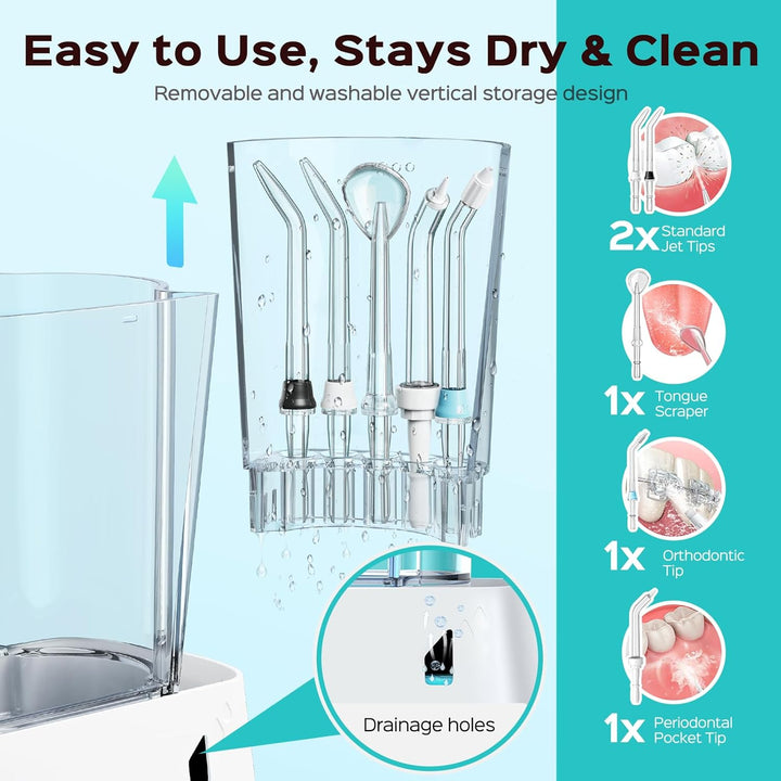 COSLUS Advanced Hilo Dental de Agua para Dientes: 2 Modos &amp; 12...