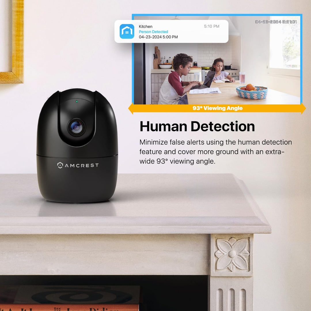 Amcrest Cámara WiFi 1080P para interiores, cámara de niñera, cámara...