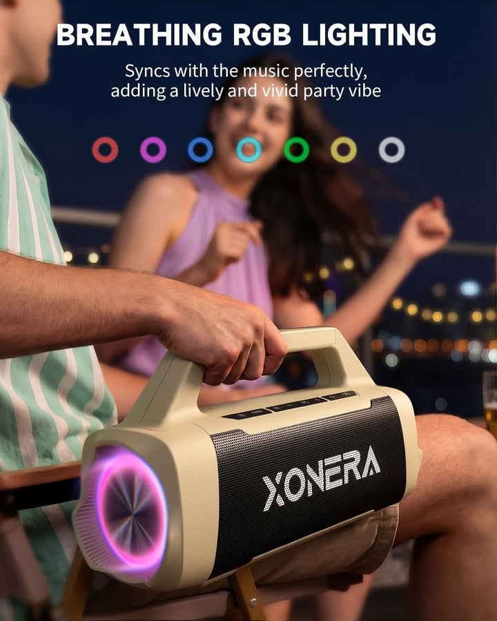 Xonera Altavoces Bluetooth inalámbricos, 80 W pico alto altavoz par...