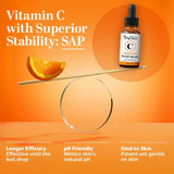 TruSkin - Suero de vitamina C para la cara, suero facial antienveje...