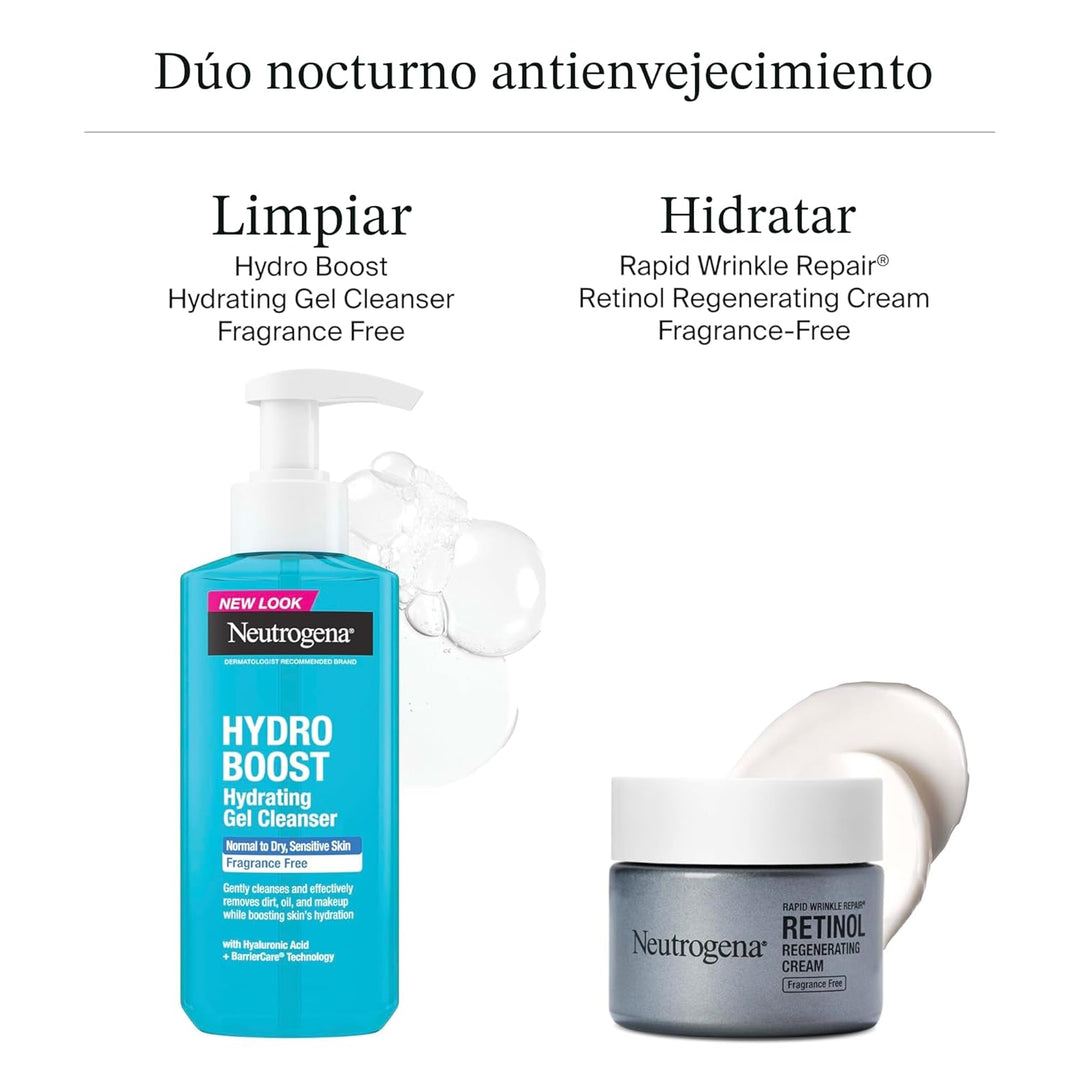 Neutrogena - Crema facial regeneradora de retinol y ácido hialuróni...