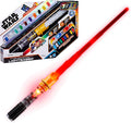 STAR WARS Power Crystal - Sable de luz de cristal, 7 colores y 10 cristales, más de 50 combinaciones que cambian de color, luces y sonidos, juguetes para niños y niñas a partir de 4 años