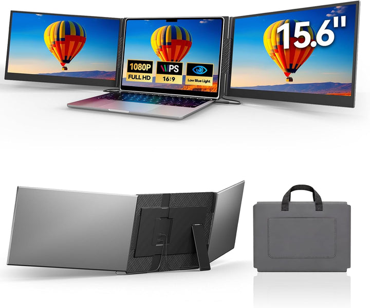 DZVW Extensor de pantalla para portátil de 15.6 pulgadas, monitor p...
