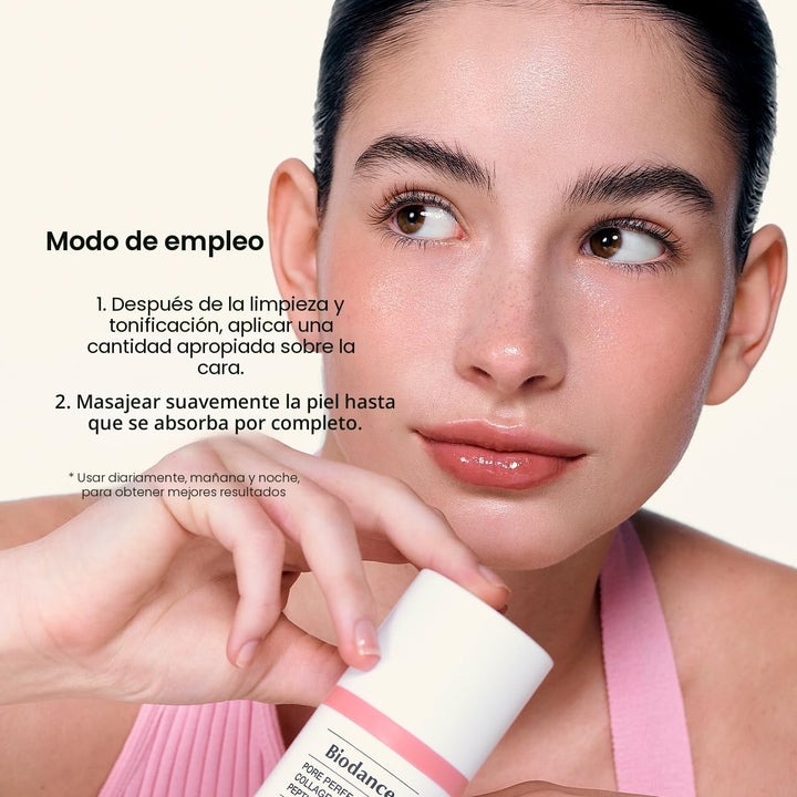 BIODANCE Crema de péptidos de colágeno que perfecciona los poros, h...