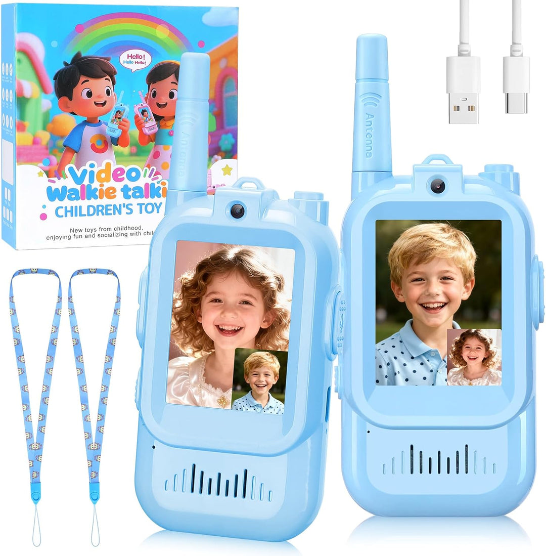 Walkie Talkies de video para niños paquete de 2 walkie