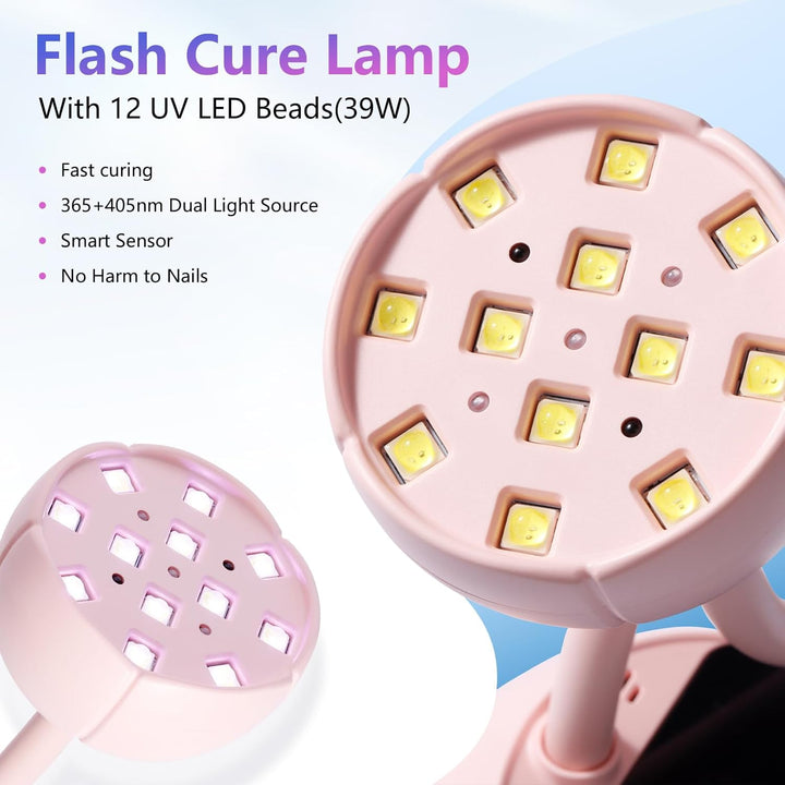 Makartt Lámpara UV LED para Uñas - Luz UV de Cuello de Cisne para U...