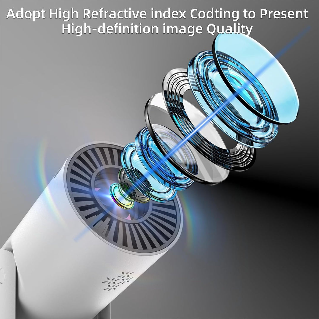 Mini proyector inalámbrico con WIFI 6 y Bluetooth, soporte 4K 1080P...