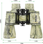 Prismáticos de alta potencia de 20 x 50 para adultos, Verde Camuflaje