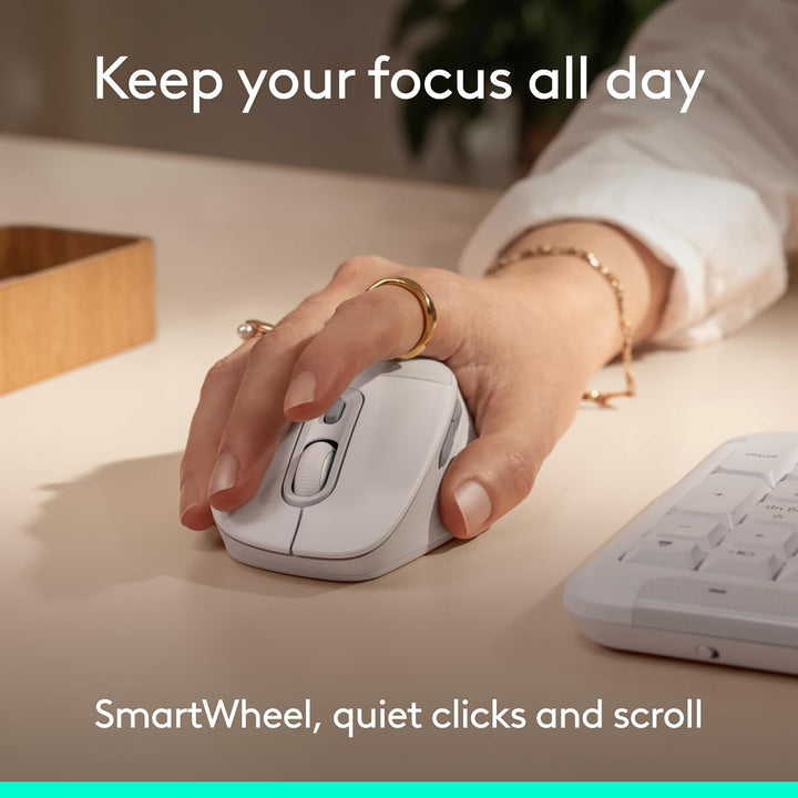 Logitech Signature Comfort Plus M850 L - Ratón inalámbrico Bluetoot...