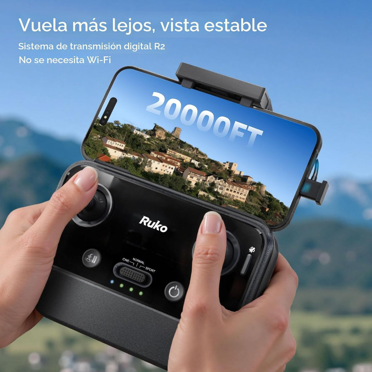 Ruko Drone con cámara para adultos video 4K y foto 8K, tiempo de vuelo de