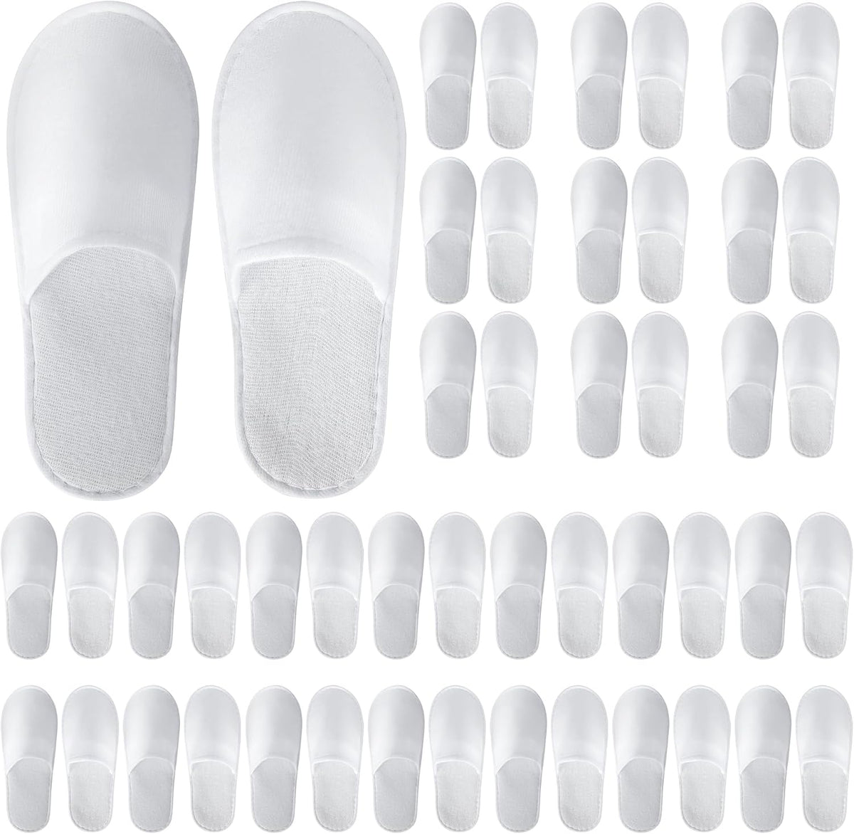 UrbanRoots 28 pares de pantuflas desechables para invitados, pantuflas a granel para hotel