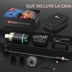 Xvive Sistema inalámbrico de violín U9 con transmisor y receptor de 2.4 GHz