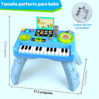 Baby DJ Table - Piano musical para niños pequeños con música y luz