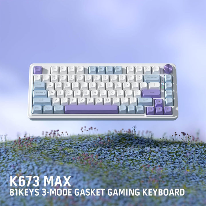 Redragon K673 MAX 75% teclado para juegos RGB inalámbrico con junta...