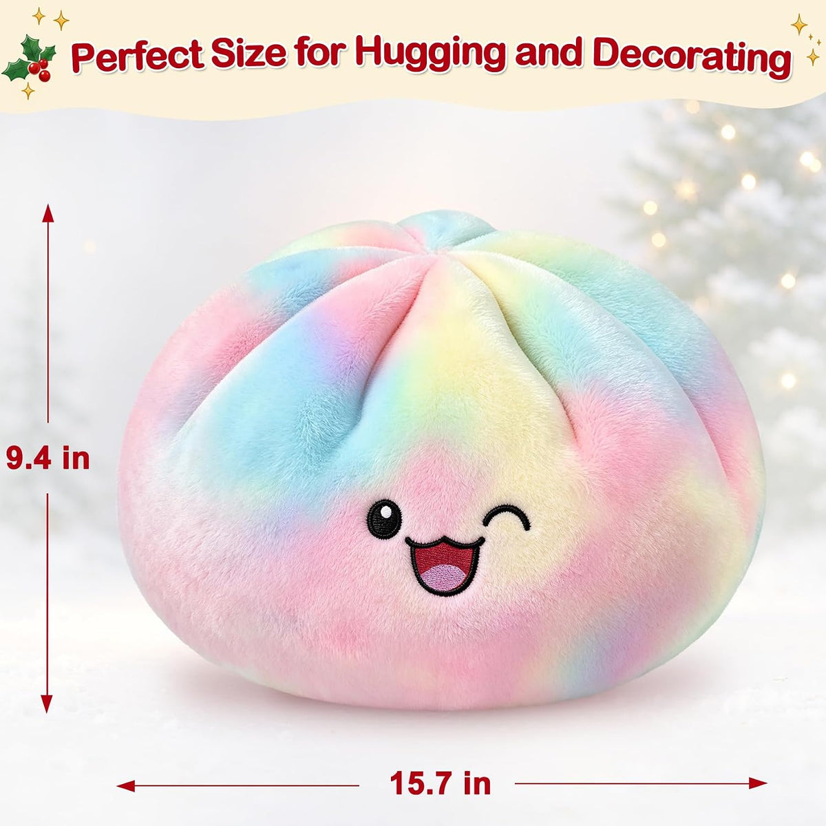Almohada gigante de felpa de bola de masa hervida de 15.7 pulgadas