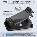 Switch 2 Case PC Front Cover Dockable TPU Ergonomic Grip