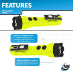 Nightstick XPP-5422GMX X-Series Linterna de doble luz intrínsecamente segura con imanes duales, verde/negro