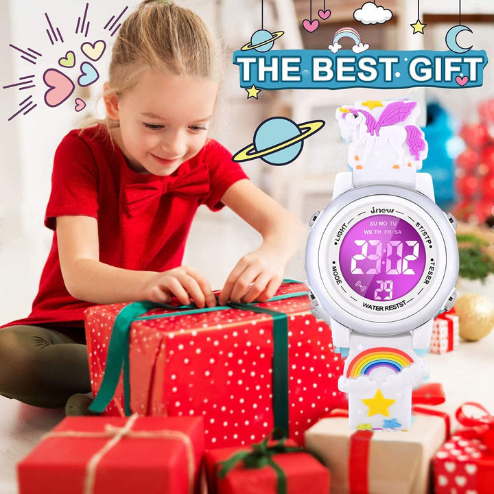 VAPCUFF Relojes impermeables 3D de dibujos animados para niñas con...