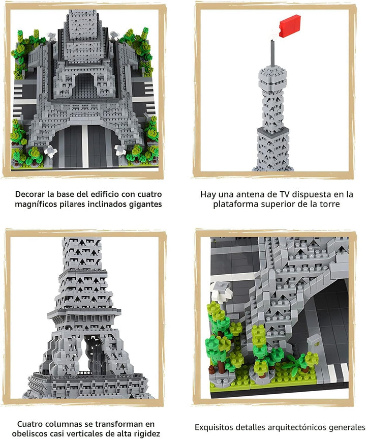 CSNRHG Torre Eiffel de París, Modelo Arquitectónico Mundialmente Fa...