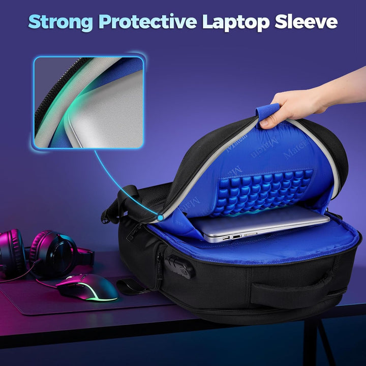 MATEIN Mochila para laptop de 17.3 pulgadas para hombres, mochila d...
