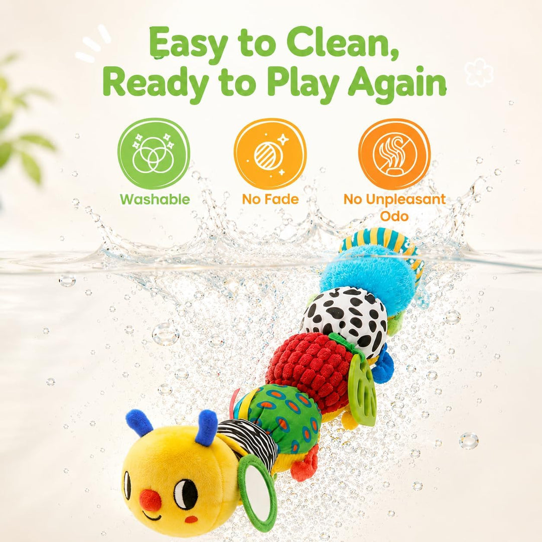 JoyCat Oruga sensorial para bebé, juguete para bebés de 6 a 12 mese...