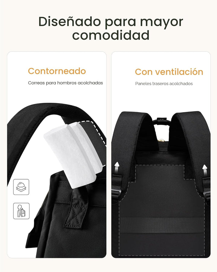 LOVEVOOK - Mochila de computadora portátil para mujer con bolsillo...