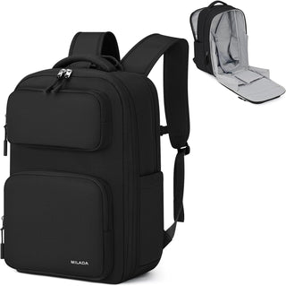 MILADA Mochila de viaje expandible de 28L a 39L, mochila de mano ap...
