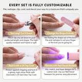 Glamnetic x GLAMZILLA - NOT YOUR CINDER-ELLA | Uñas postizas cortas...