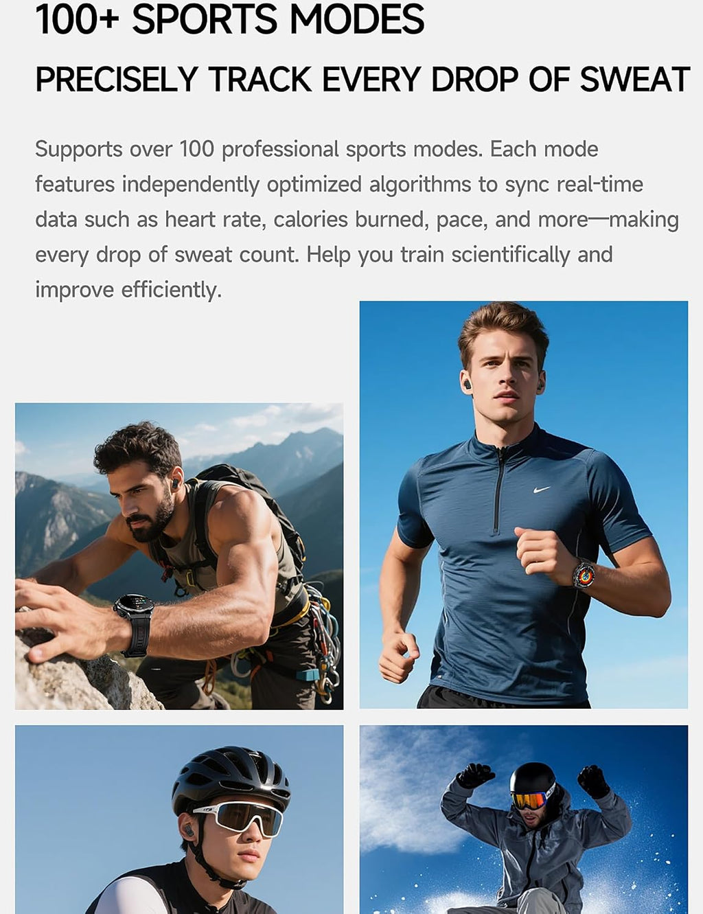 Reloj inteligente con auriculares, llamadas Bluetooth puede responder y hacer llamadas, rastreador de fitness deportivo con paso, material metálico, cuerpo ultrafino, efectos de sonido 9D, reloj deportivo