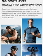 Reloj inteligente con auriculares, llamadas Bluetooth puede responder y hacer llamadas, rastreador de fitness deportivo con paso, material metálico, cuerpo ultrafino, efectos de sonido 9D, reloj deportivo