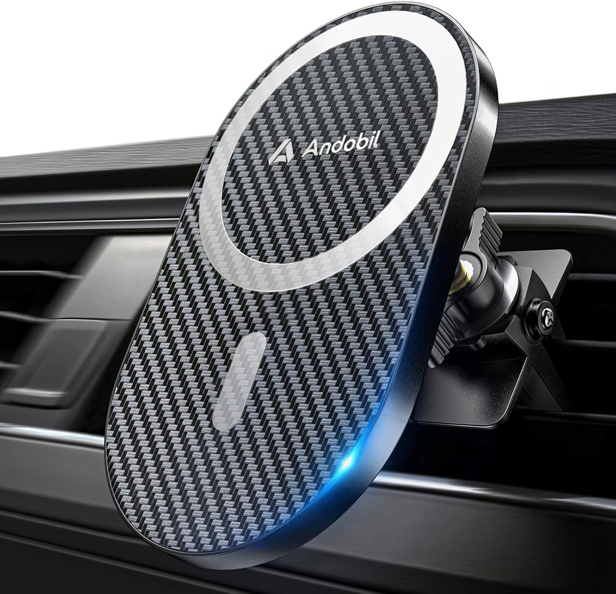 andobil - Soporte de automóvil mejorado para Magsafe Pro [imán más fuerte, apto para teléfonos grandes] Soporte magnético de teléfono con rotación de 360° para ventilación de automóvil para iPhone 18