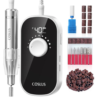 COSLUS Taladro de uñas eléctrico profesional recargable de 40000 RP...