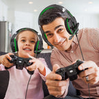 BENGOO G9000 - Auriculares de juego estéreo para PS4, PC, Xbox One, controlador PS5, auriculares con cancelación de ruido sobre la oreja con micrófono, luz LED, graves envolventes, orejeras de memoria