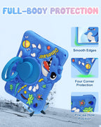 Boaretiu - Funda para tablet con diseño de dinosaurio, para iPad A16 de 11 pulgadas, 10.9 pulgadas, color azul