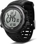 H001 Reloj Digital Militar para Hombre, Reloj de Aventura al Aire Libre con Altímetro, Barómetro, Brújula, Termómetro, Amanecer/Atardecer, Temporizador – Ideal para Senderismo, Trekking y Montañismo