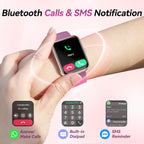 Fitpolo Relojes inteligentes para hombres/mujeres, 1.8 pulgadas Alexa incorporado reloj de seguimiento de fitness con llamadas Bluetooth, IP68 impermeable, frecuencia cardíaca, sueño, spO2/estrés, 110 modos deportivos para Android y iPhone