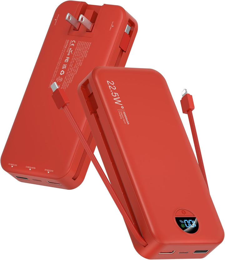 citicr Cargador portátil Power Bank, 20000mAh 22.5W USB C de carga...