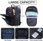 ANTERK Mochila extra grande, mochila de viaje para laptop, Azul, 17 pulgadas