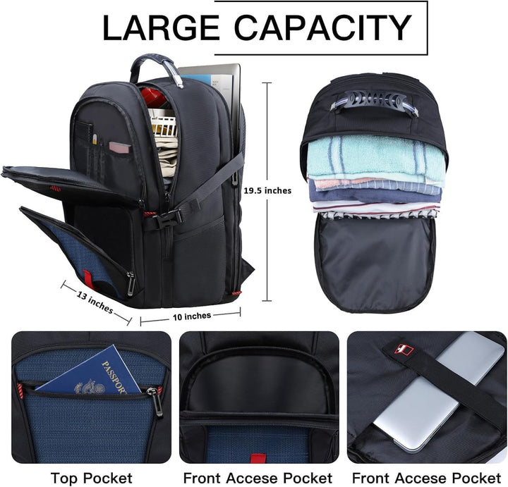 ANTERK Mochila extra grande, mochila para portátil de viaje, mochil...