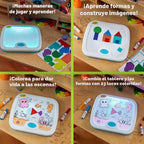 Crayola Tablero de actividades iluminado, juguete sensorial para niños pequeños y niños, caja de luz, tablero para colorear iluminado, juguete educativo, regalo para niños pequeños, a partir de 1 año