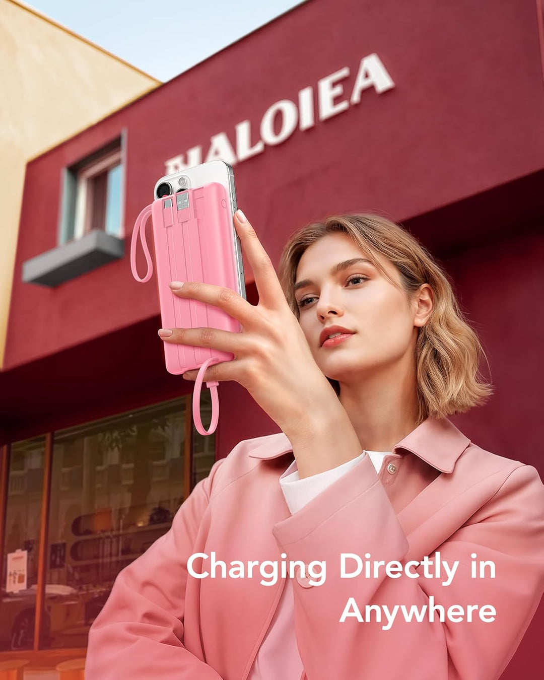 VRURC Cargador de teléfono portátil, cargador portátil de viaje con...