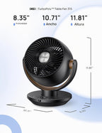 Dreo Ventilador para dormitorio, ventilador circulador de aire de e...