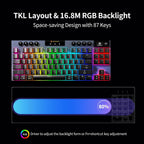 Hexgears Teclado mecánico inalámbrico de perfil bajo de la inmersión A3